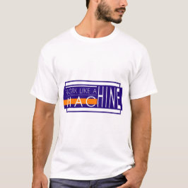 Modernes Design der Typografie im weißen Text T-Shirt