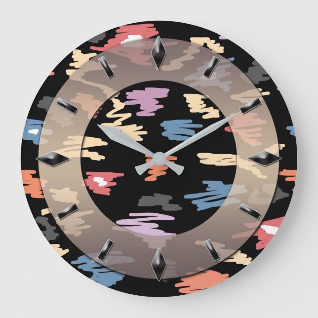 Modernes Design der Wanduhr. Große Wanduhr (Vorderseite)