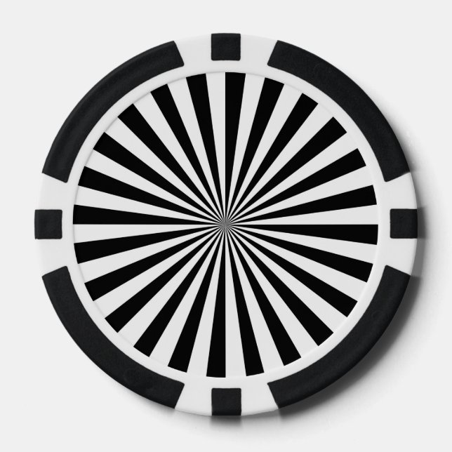 Modernes Design des optischen Burst Spinning Wheel Pokerchips (Vorderseite)