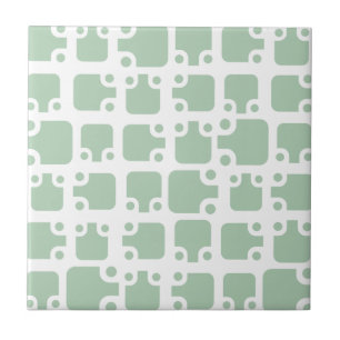 Modernes Design-Design Mitte des Jahrhunderts Grün Fliese
