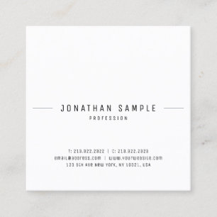 Modernes Design Elegantes Template Cool Quadratische Visitenkarte