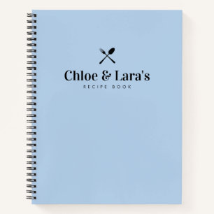Modernes Design - etwas Blaues Brautparty Rezept Notizbuch