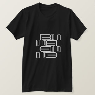 Modernes Design für Alphabet Text Typografie T-Shirt