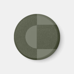 Modernes Design für grüne Kunst - individuell anpa Magnet