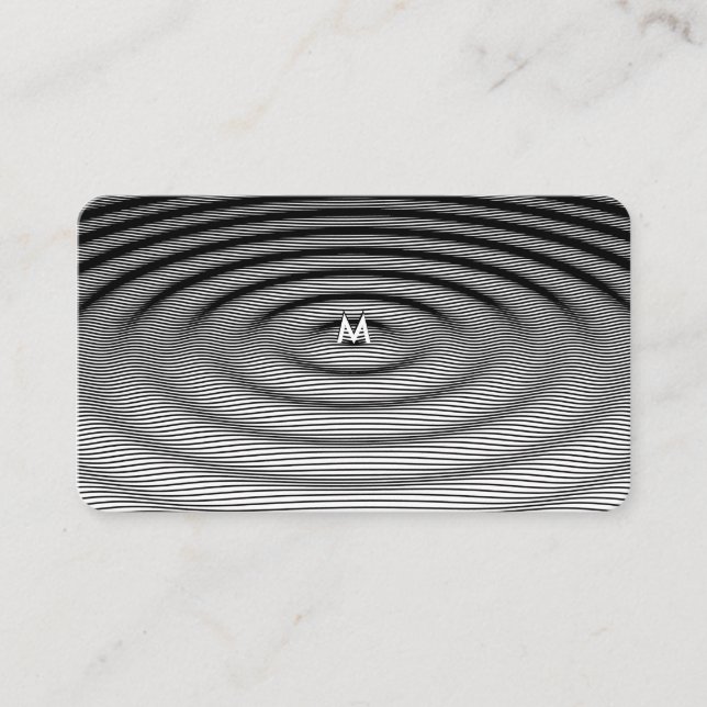 Modernes Design für Rippelwellenmuster Visitenkarte (Vorderseite)