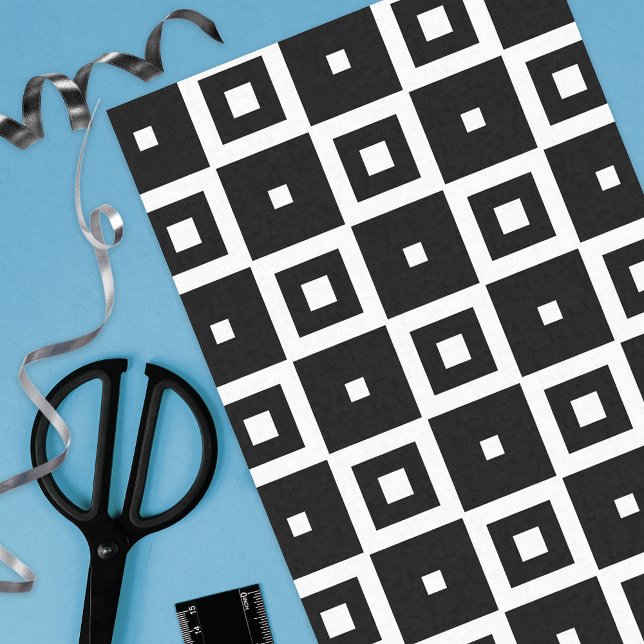 Modernes Design für Schwarz und Weiß Seidenpapier (Von Creator hochgeladen)