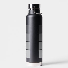 Modernes Design für Skriptnamen - Schwarz Minimali Trinkflasche