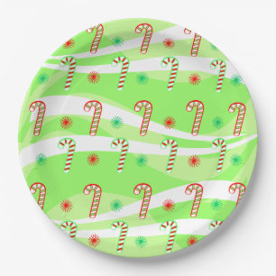 Modernes Design für Weihnachtskanäle Pappteller
