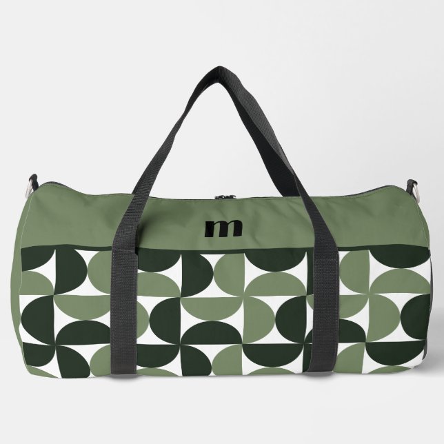 Modernes Design-Grüne Muster Duffle Bag (Vorderseite)