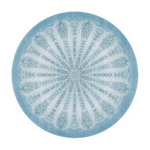 Modernes Design in Blau und Türkis Schneidebrett