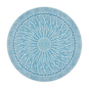 Modernes Design in Blau und Türkis Schneidebrett