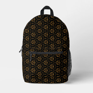 Modernes Design in Schwarz und Bronze Bedruckter Rucksack