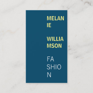 Modernes Design (marineblau) Visitenkarte