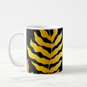 Modernes Design mit Blätter. Tropische Blätter aus Kaffeetasse
