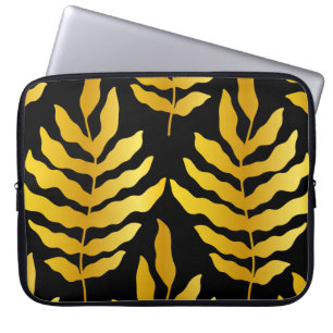Modernes Design mit Blätter. Tropische Blätter aus Laptopschutzhülle