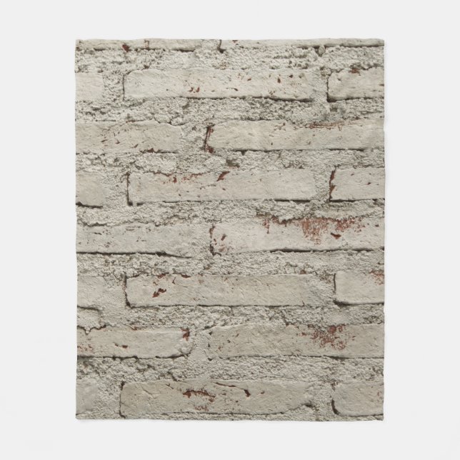 Modernes Design mit dekorativer Ziegelwand Fleecedecke (Vorderseite)
