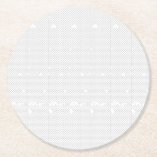 Modernes Design mit einer eleganten Kombination au Runder Pappuntersetzer