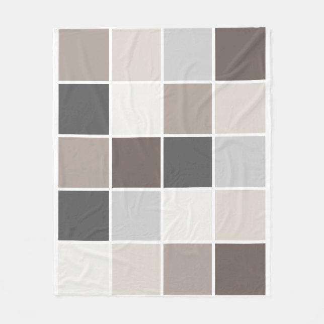 Modernes Design mit harmonischen Farben Fleecedecke (Vorderseite)