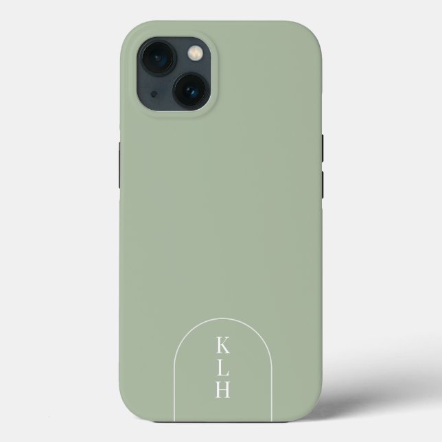 Modernes Design Mit Monogramm Case-Mate iPhone Hülle (Rückseite)
