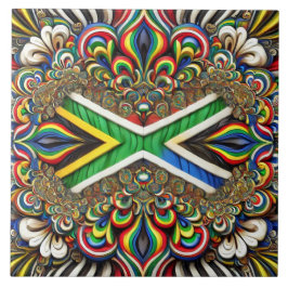 Modernes Design mit südafrikanischen Farben Fliese