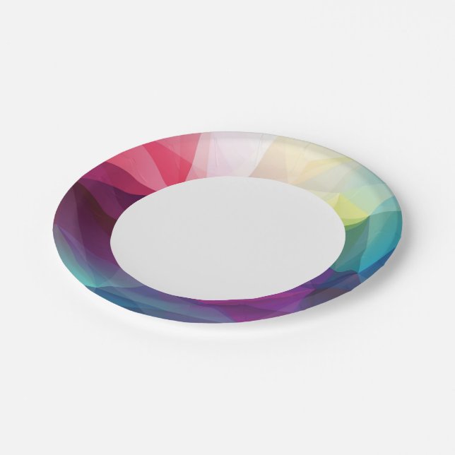 Modernes Design Pappteller (Schrägansicht)