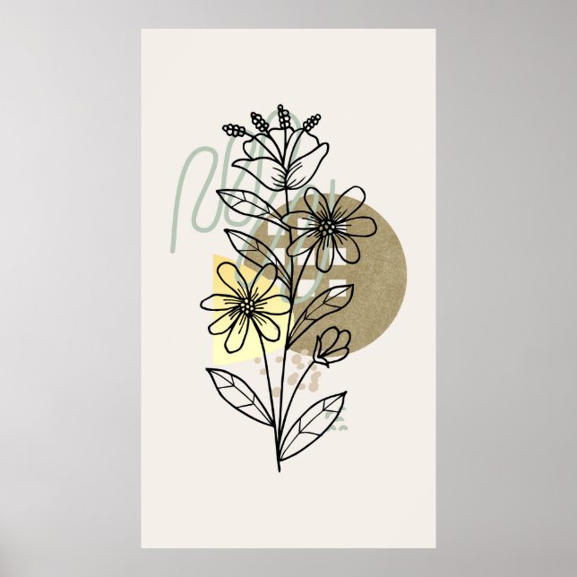 Modernes Design Poster (Vorne)