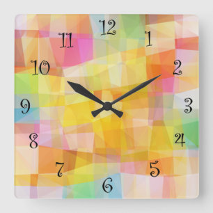 Modernes Design Quadratische Wanduhr
