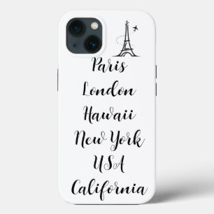 Modernes Design Schwarz-weiß Case-Mate iPhone Hülle