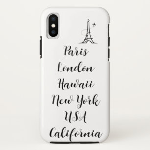 Modernes Design Schwarz-weiß Case-Mate iPhone Hülle