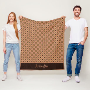 Modernes Design von Sienna & Brown personalisieren Fleecedecke