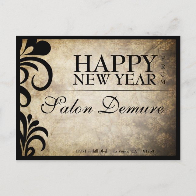 Modernes Designersalon Postkarte (Vorderseite)