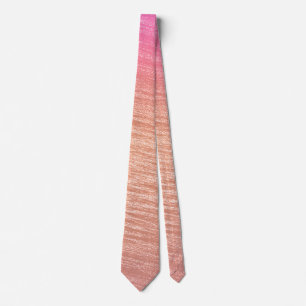 Modernes Designmuster aus Korallenrosa Krawatte