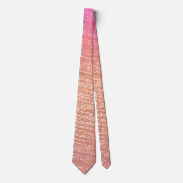 Modernes Designmuster aus Korallenrosa Krawatte (Vorderseite)