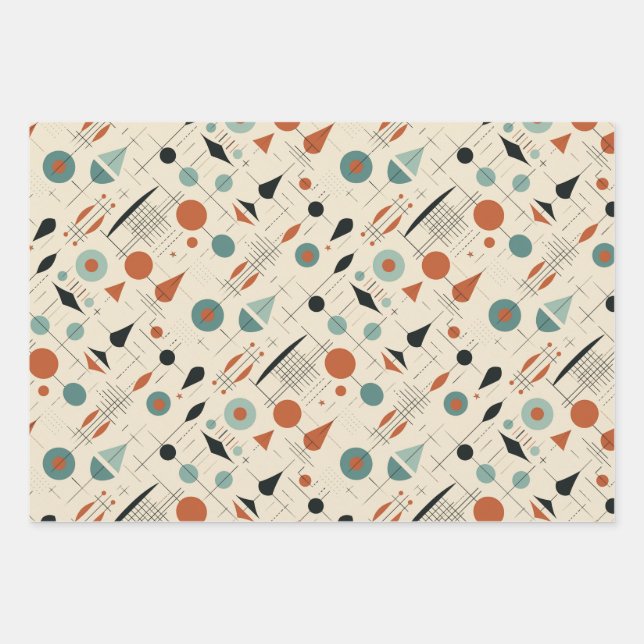 Modernes, designtes Wrapping Paper-Set aus der Mit Geschenkpapier Set (Vorderseite)