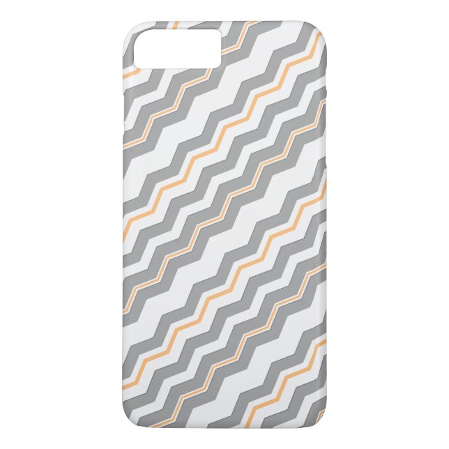 Modernes diagonales Zickzack mit irgendeinem Case-Mate iPhone Hülle (Rückseite)