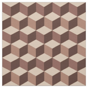 Modernes Diamant-Gitter, Taupe, Brown und Beige Stoff