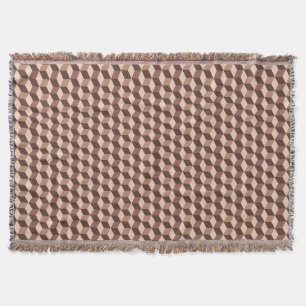 Modernes Diamond Grid, Taupe, Brown und Beige Decke