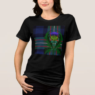 Modernes Distel-T-Shirt Tri-Blend Shirt