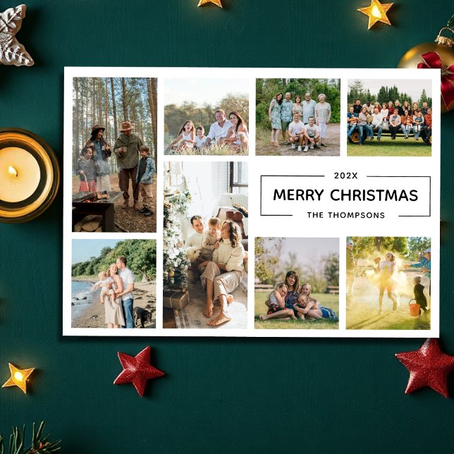 Modernes Drehbuch 8 Foto Collage Frohe Weihnachten (Von Creator hochgeladen)