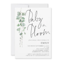 Modernes Drehbuch Eucalyptus Baby in Blütendusche