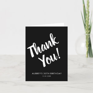 Modernes Drehbuch Geburtstag Danke Karte