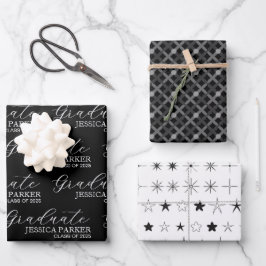 Modernes Drehbuch Minimalistisch Geschenkpapier Set