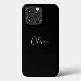 Modernes Drehbuch mit elegantem schlichtes Schwarz Case-Mate iPhone Hülle