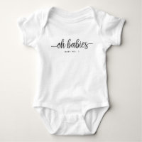 Modernes Drehbuch Oh Babies Mutliples Romper