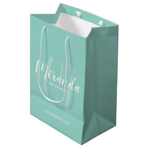 Modernes Drehbuch Personalisiert Bridesmaid MinGre Mittlere Geschenktüte