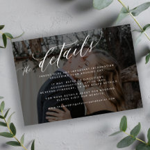 Modernes Drehbuch Schwarz verblasste Foto Hochzeit