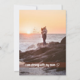 Modernes Drehbuch und Foto-Urlaubskarte Dankeskarte