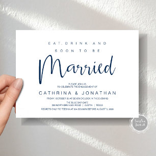 Modernes Drehbuch, Verlobung Dinner Party Celebrat Einladung