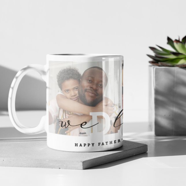 Modernes Drehbuch "We Liebe You - Daddy" FotoColla Kaffeetasse (Von Creator hochgeladen)