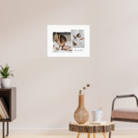 Modernes Drehkantenskript mit mehreren Fotos perso